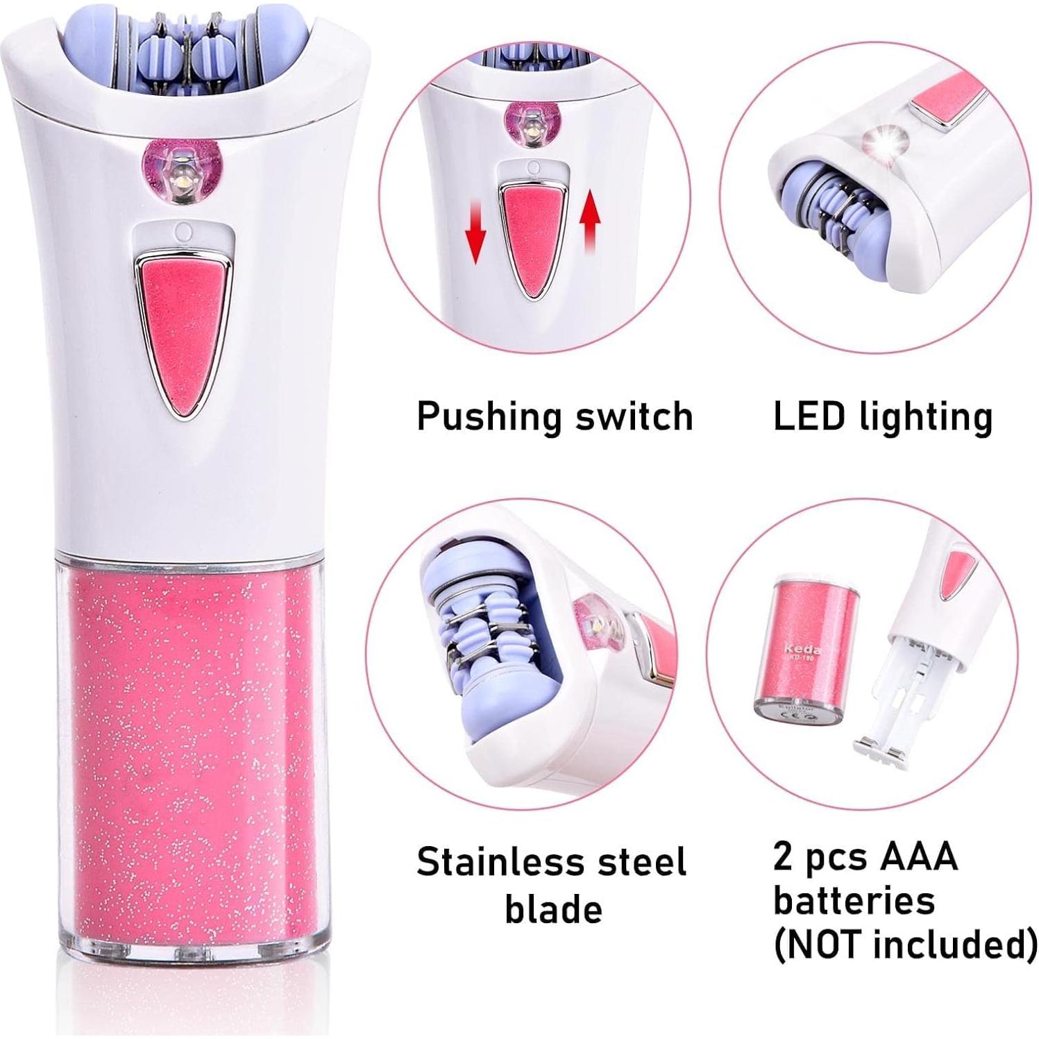 Epilador Facial Inalámbrico Glabrouse con Luz LED