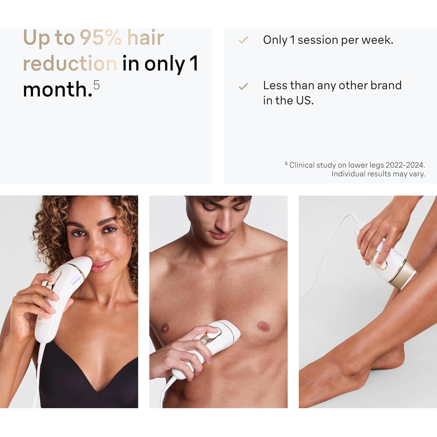 Depiladora láser Braun Silk·Expert Pro 5 IPL5157, reducción vello