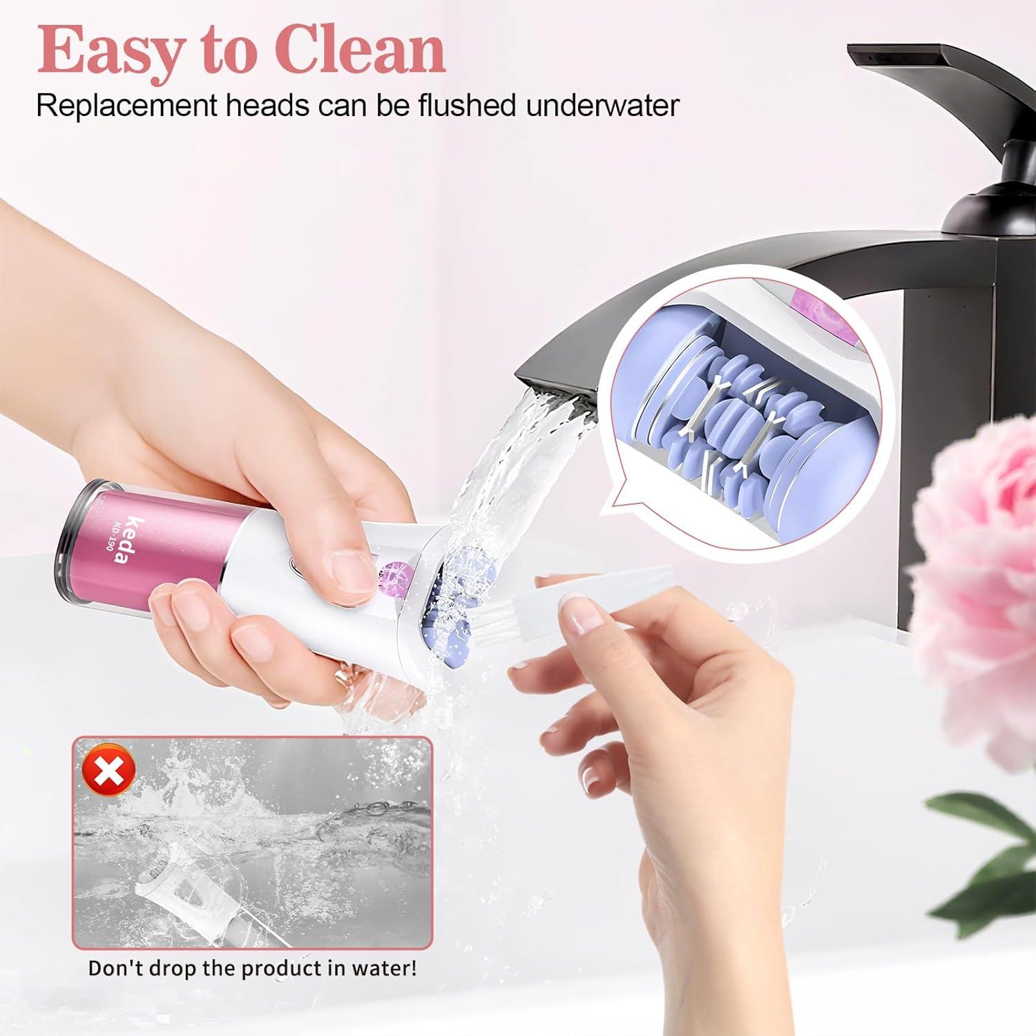 Epilador Facial Glabrouse con Luz LED y 9 Pinzas - Depilación Suave