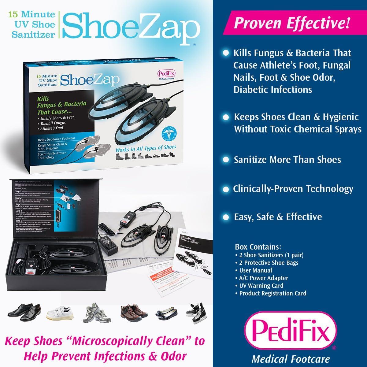 Sanitizador de Zapatos UV PediFix ShoeZap 15 Minutos