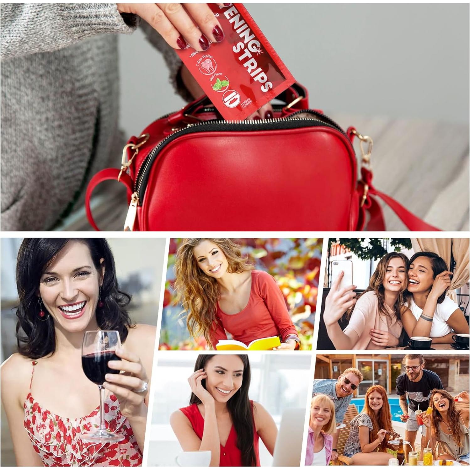 Tiras Blanqueadoras de Dientes Luiable - 28 Tiras, Menta