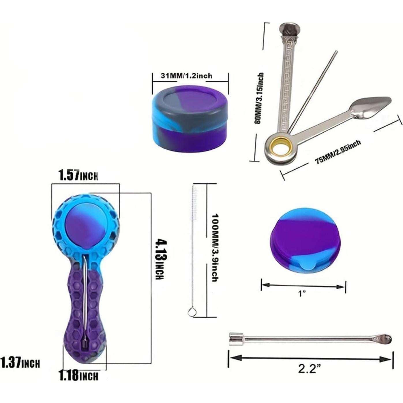 Juego de Pipas de Tabaco XSCQ con Bolsa de Transporte