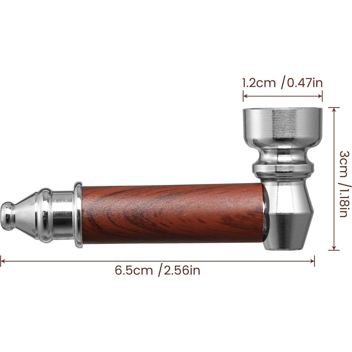 Juego de Pipas de Tabaco Sivaopa - 2 Piezas en Rojo y Negro