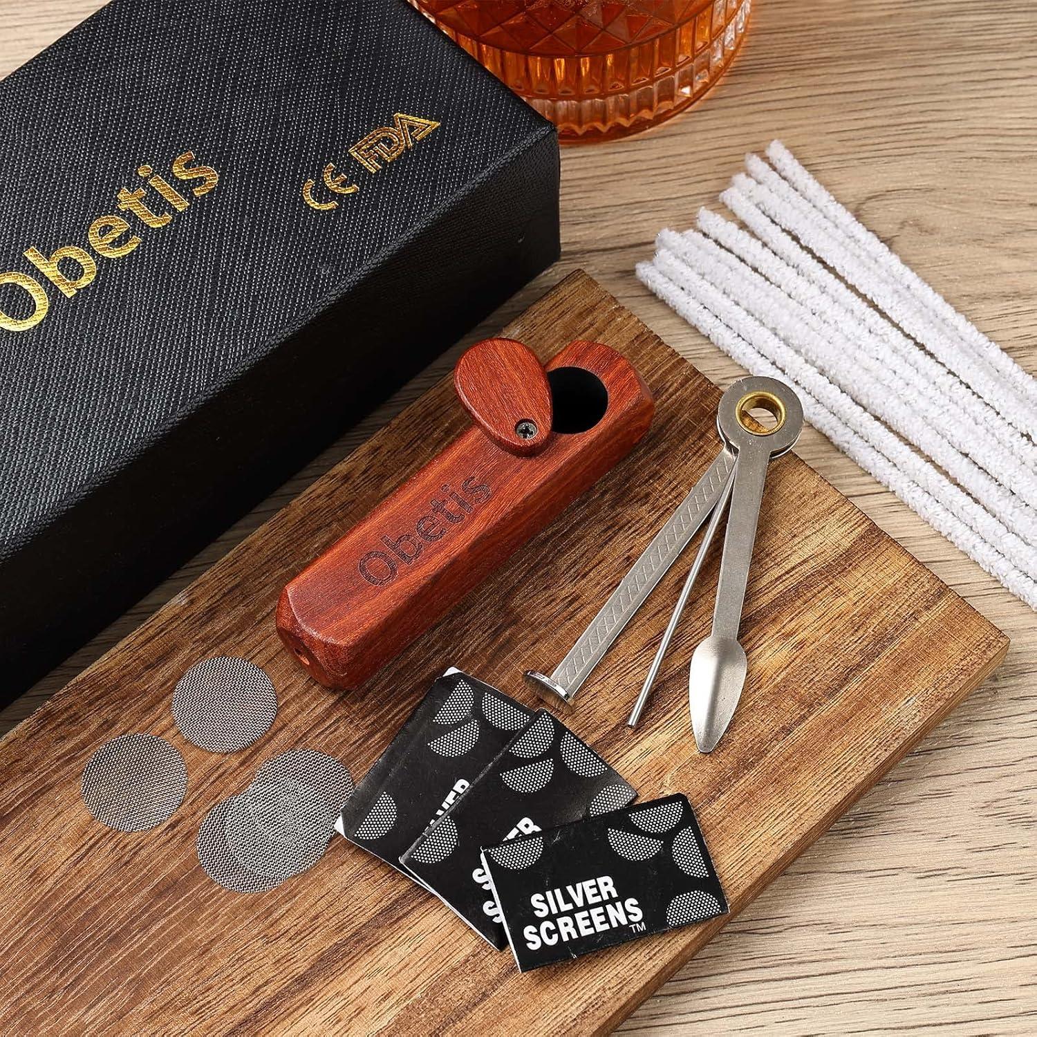 Juego de Pipas de Tabaco Hechas a Mano Obetis con Accesorios