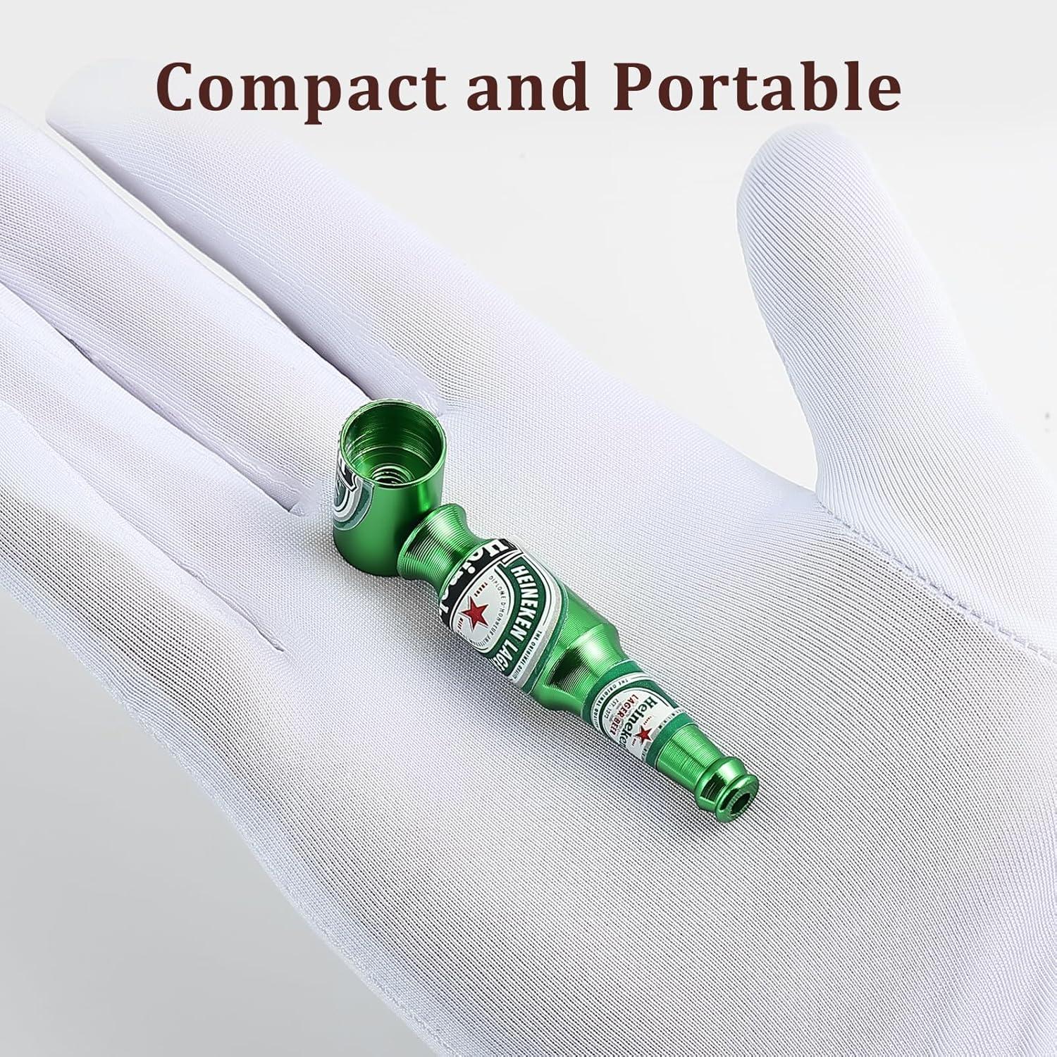 Tubo de Tabaco Joyoldelf 3pcs Metal Botella Cerveza Multicolor