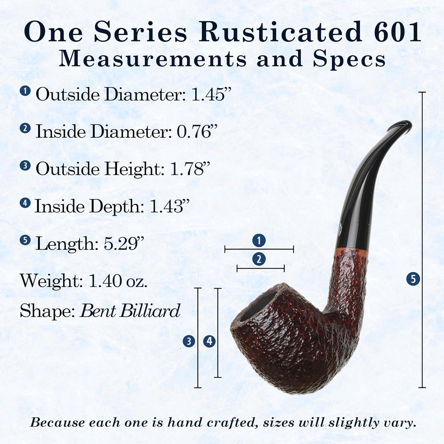 Pipa de Brezo Savinelli One Kit 601 - Hecha a Mano Italiana