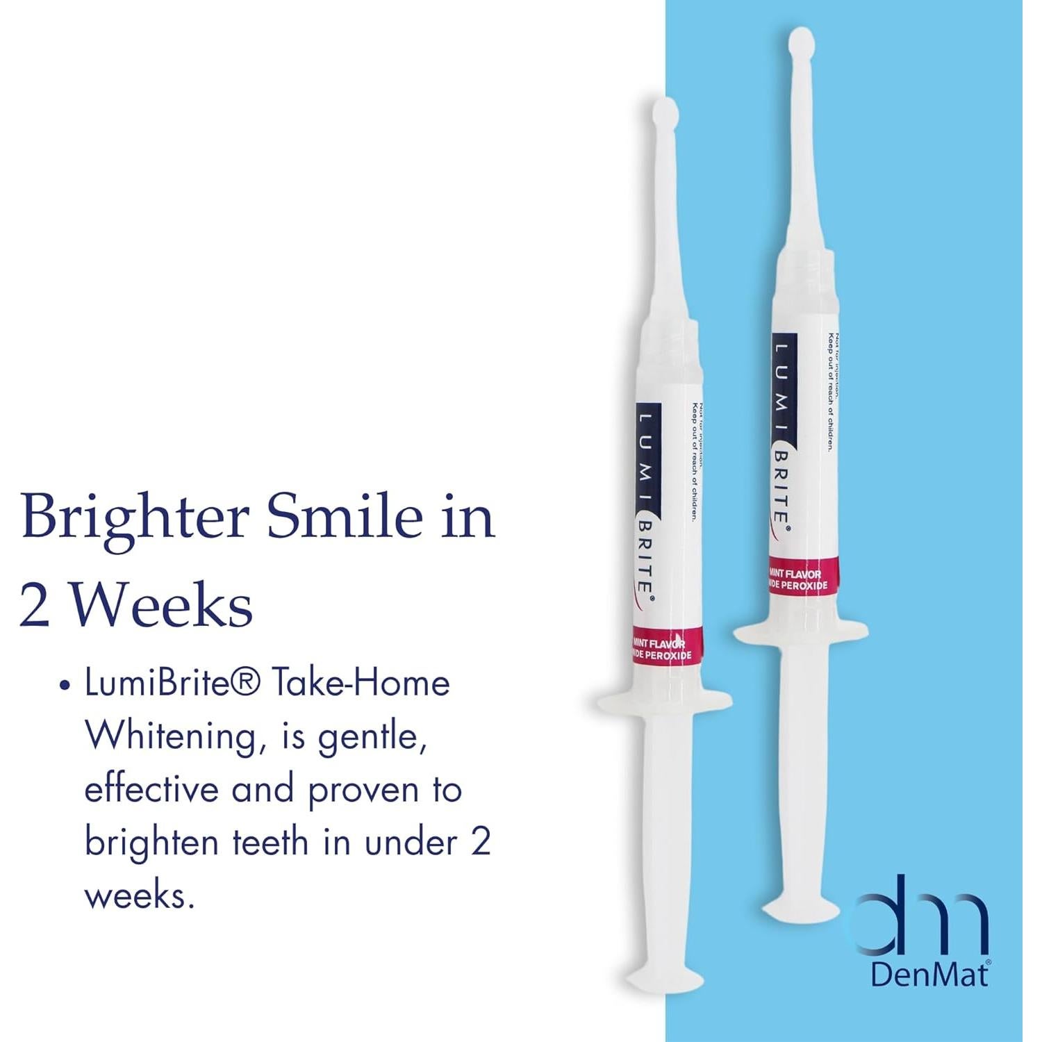 Gel Blanqueador Dental LumiBrite 32% - 4 Jeringas 2.5 mL