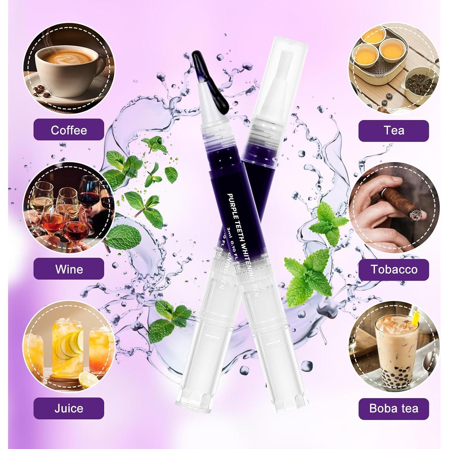 Bolígrafo Blanqueador de Dientes Neateeth Morado 3 Paquetes