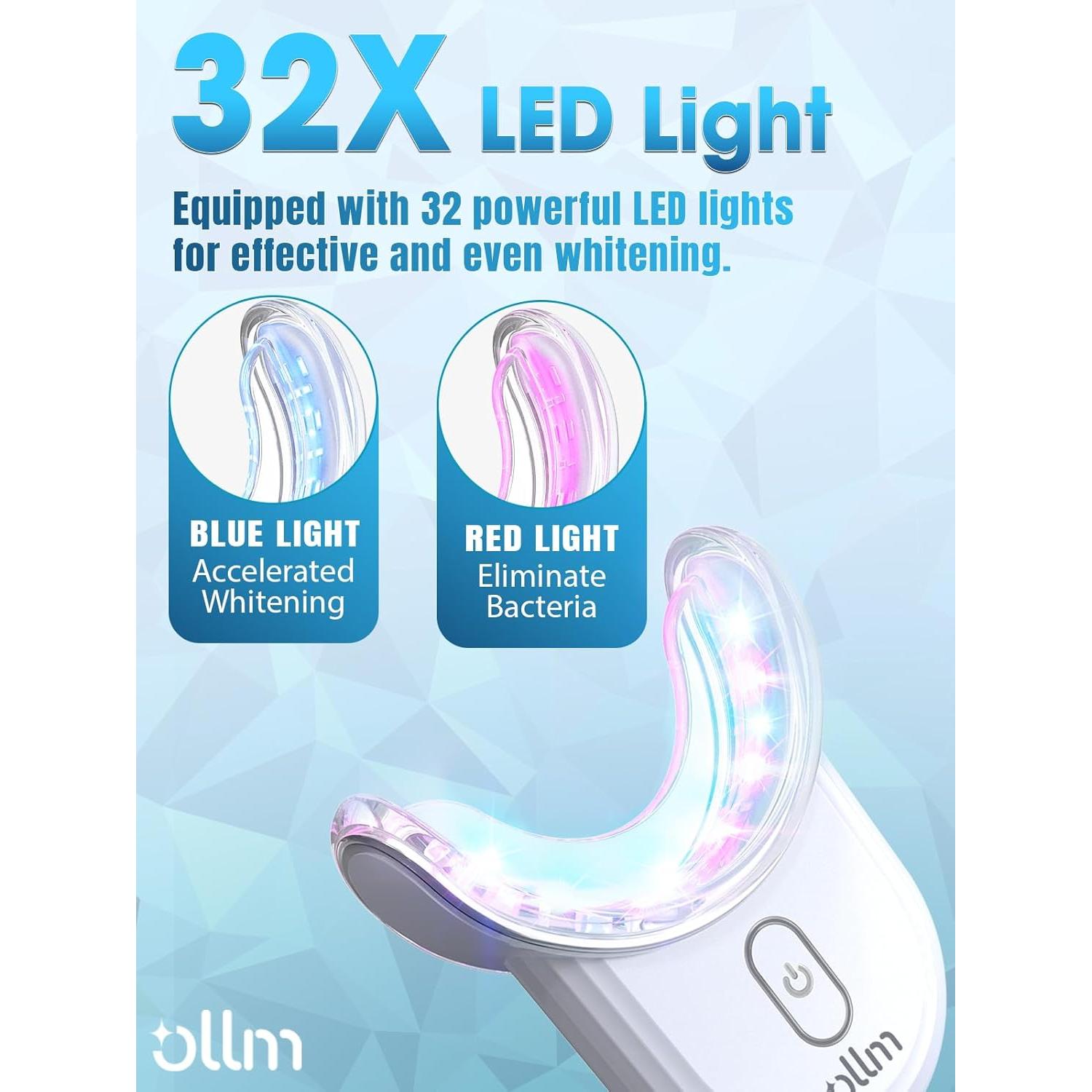 Kit de Blanqueamiento Dental OLLM con Luz LED y Gel 35%