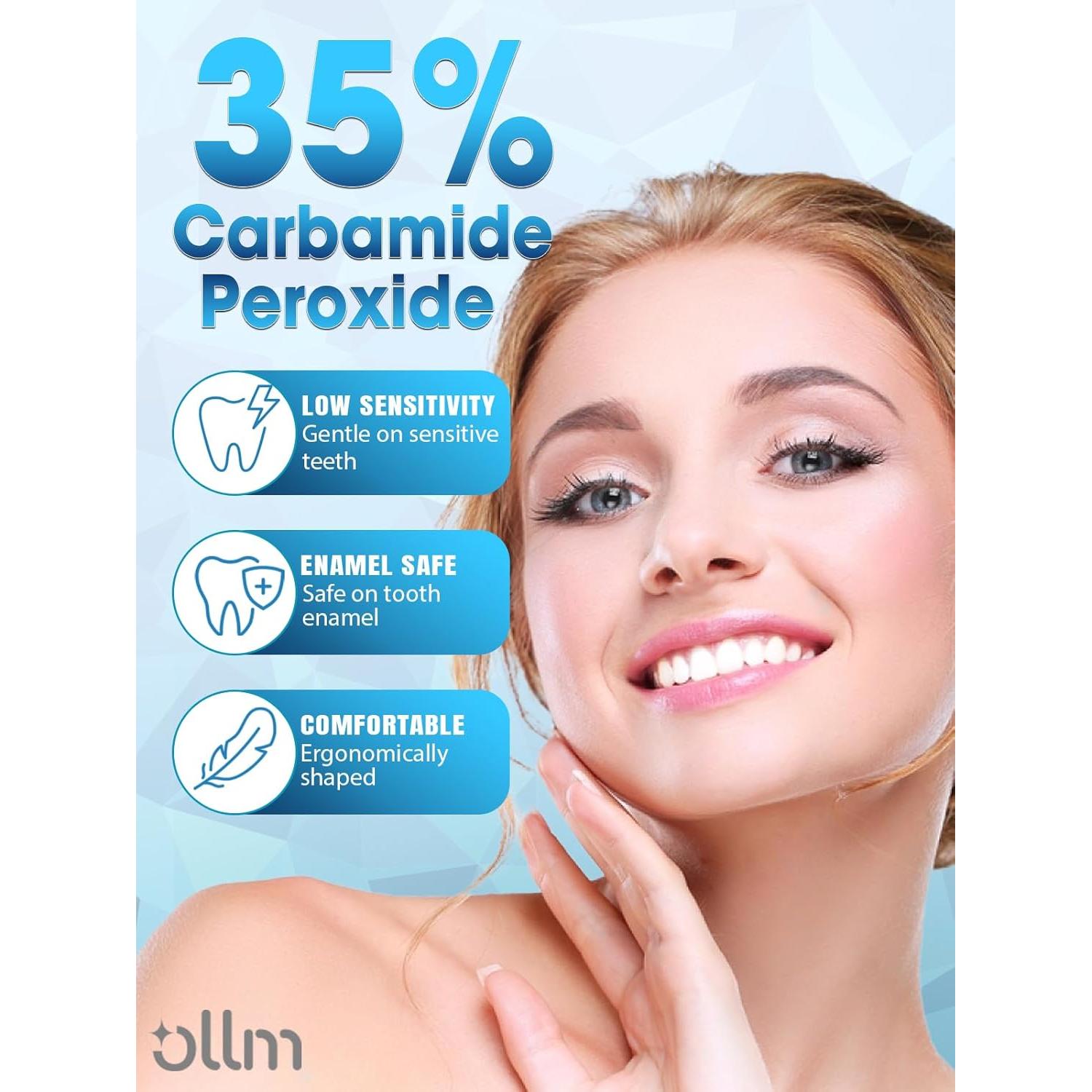 Kit de Blanqueamiento Dental OLLM con Luz LED y Gel 35%