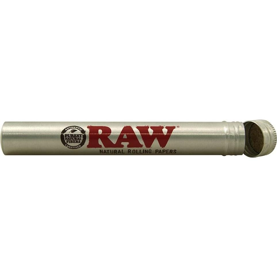 Tubo de Aluminio Estilo Cigarro RAW Thentic Plata 1 Cuenta
