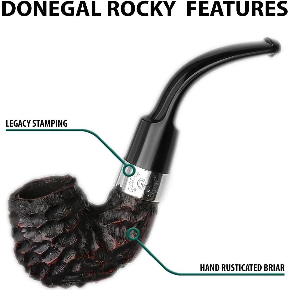 Pipa de Madera Hecha a Mano Peterson Donegal Rocky 221