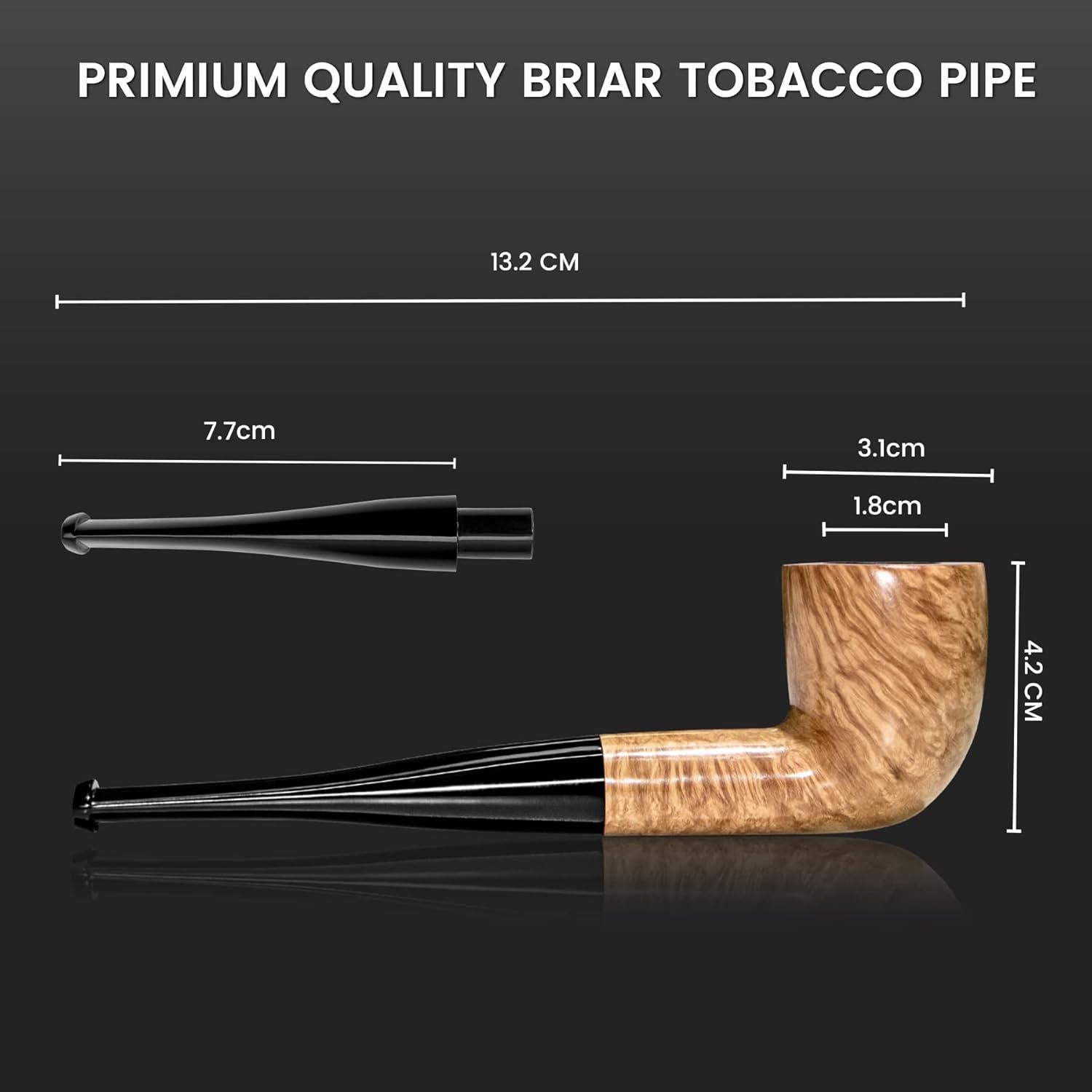 Pipa de Brezo Hecha a Mano Spiper SP102 - Ligera y Resistente