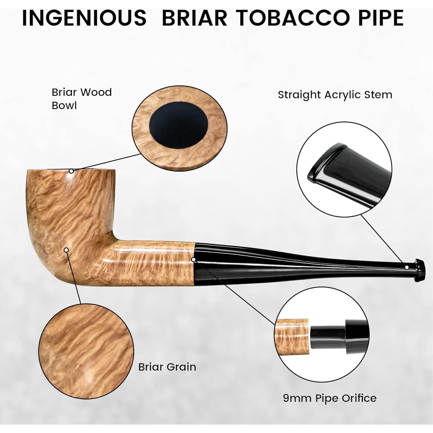 Pipa de Brezo Hecha a Mano Spiper SP102 - Ligera y Resistente