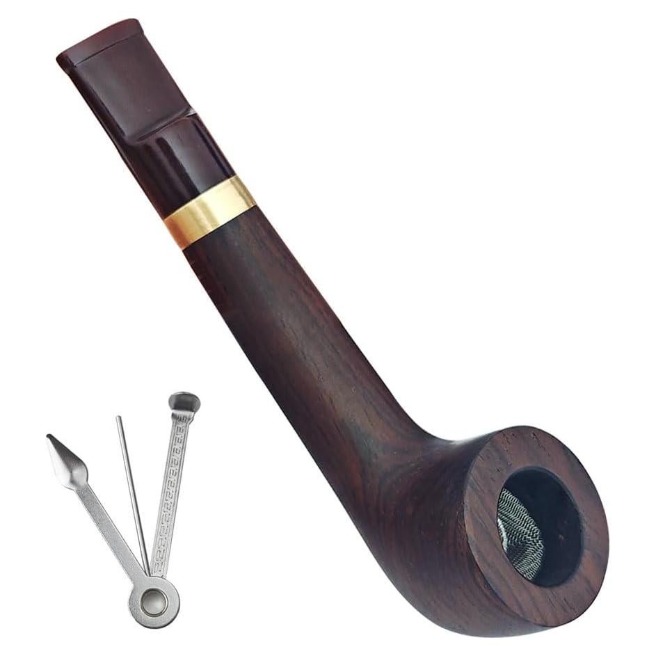 Tubo Coleccionable de Madera Vintage JHZGOP - Elegante y Ecológico