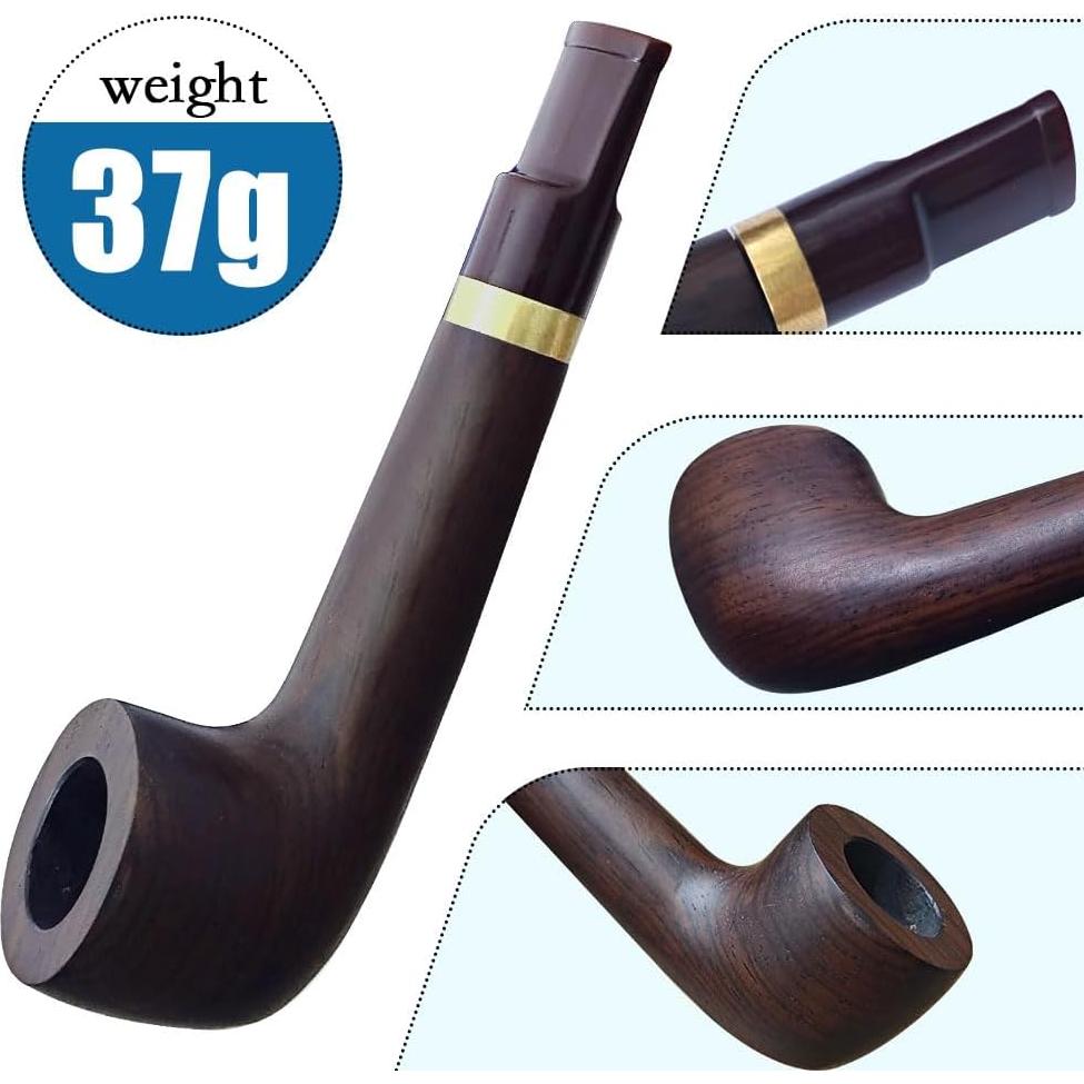 Tubo Coleccionable de Madera Vintage JHZGOP - Elegante y Ecológico