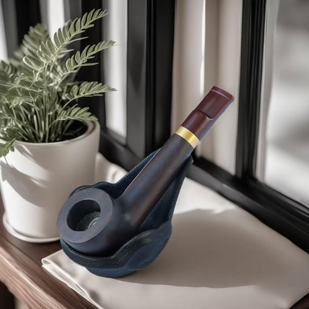 Tubo Coleccionable de Madera Vintage JHZGOP - Elegante y Ecológico