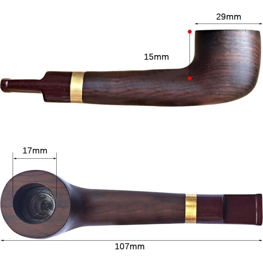 Tubo Coleccionable de Madera Vintage JHZGOP - Elegante y Ecológico
