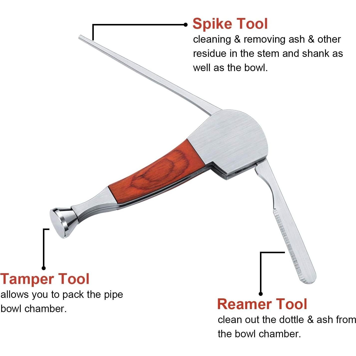 Juego de 3 Herramientas de Limpieza Mudder Acero Inoxidable 9cm