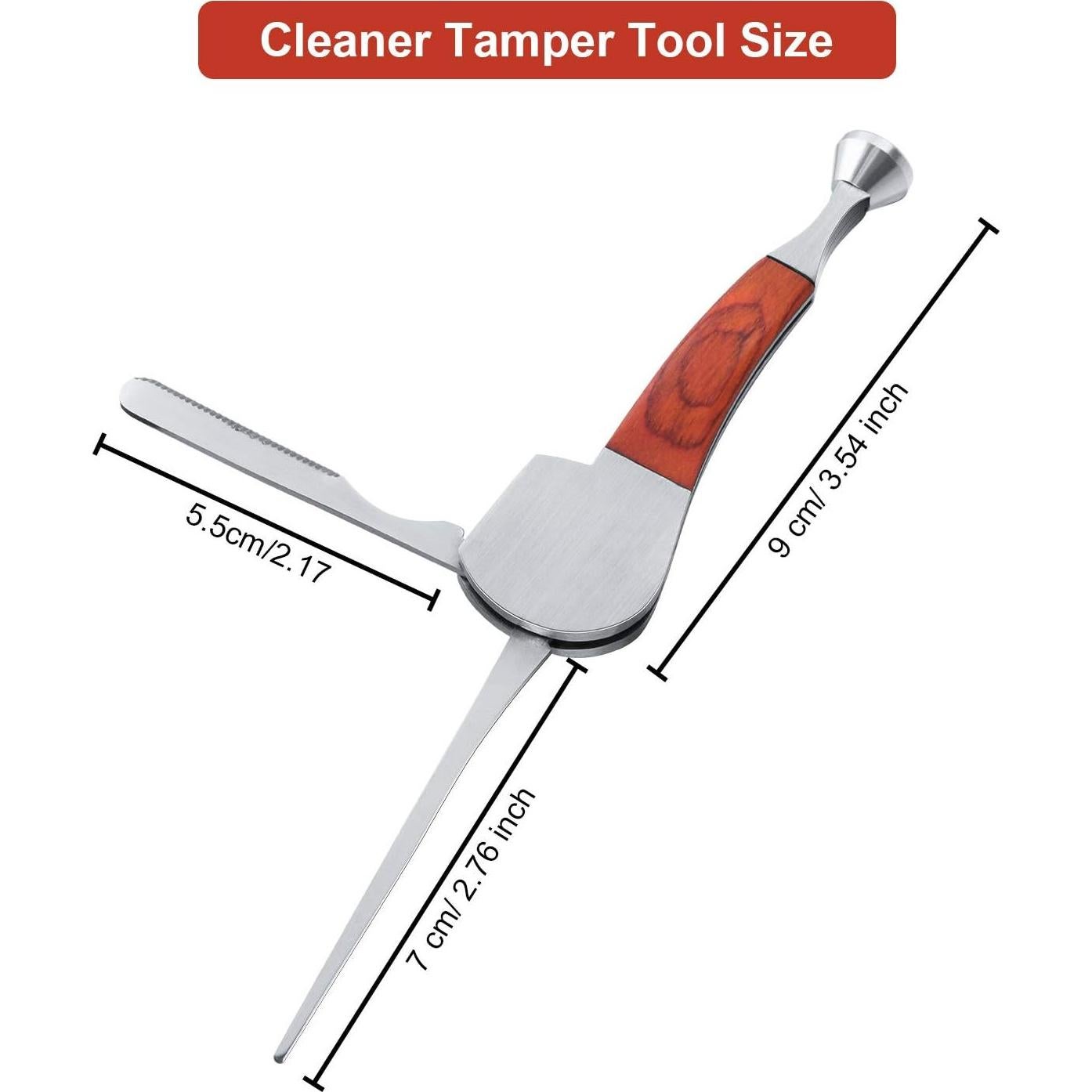 Juego de 3 Herramientas de Limpieza Mudder Acero Inoxidable 9cm
