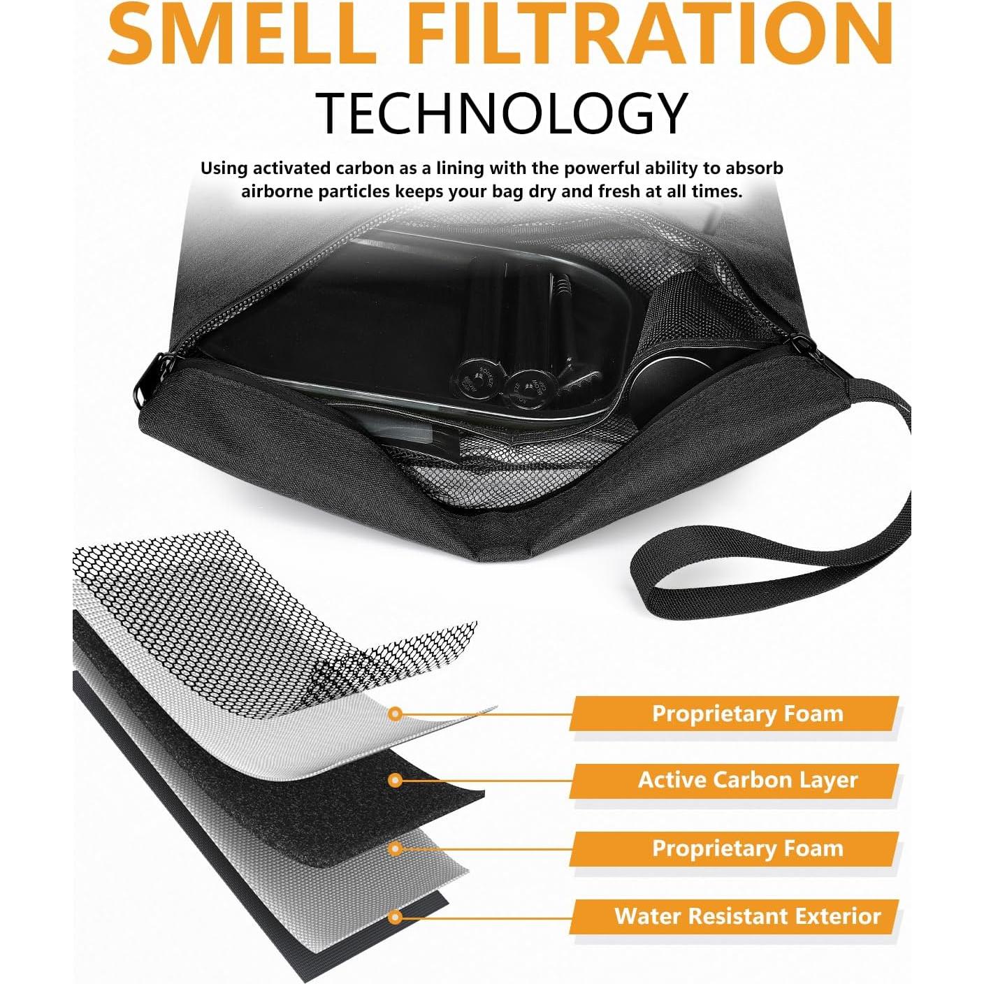 Bolsa a Prueba de Olores SafeDelux 29.9x21.8cm con Cerradura