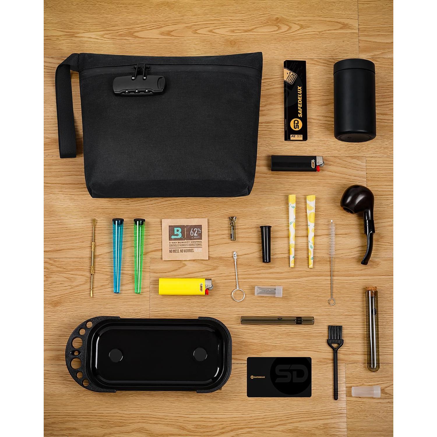 Bolsa a Prueba de Olores SafeDelux 29.9x21.8cm con Cerradura