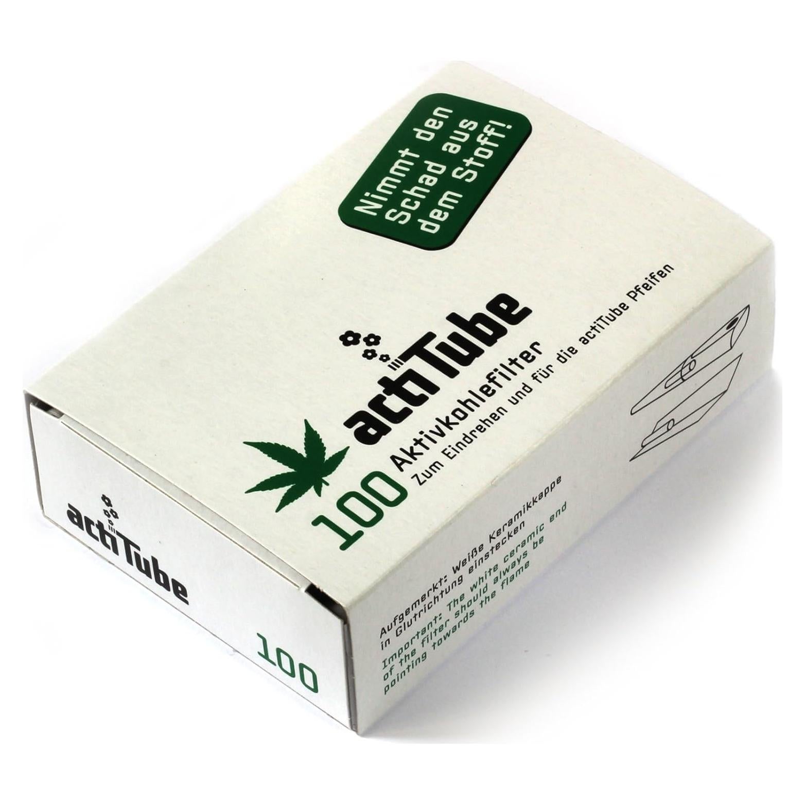 Filtros de Carbón Activado actiTube 8.4mm x 35mm - 100 Unidades