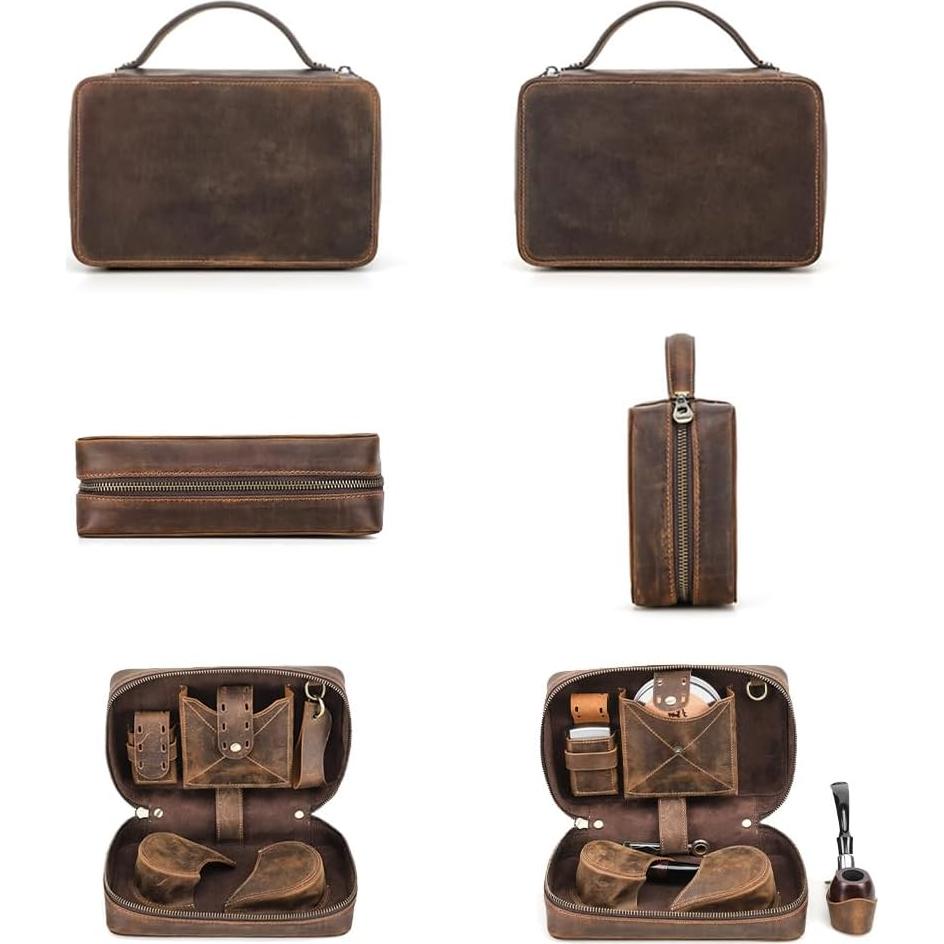 Bolsa de Tabaco para Pipa SHIHUAN de Cuero Crazy Horse