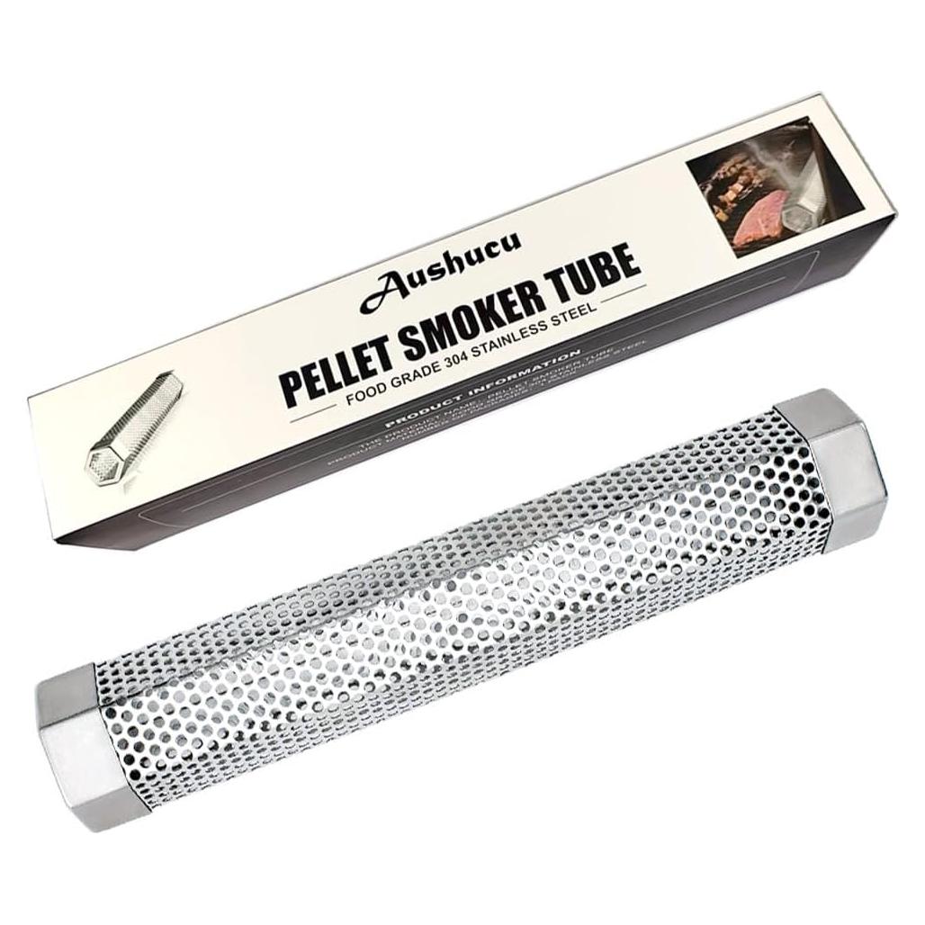 Tubo Ahumador 30cm Aushucu Acero Inoxidable para BBQ