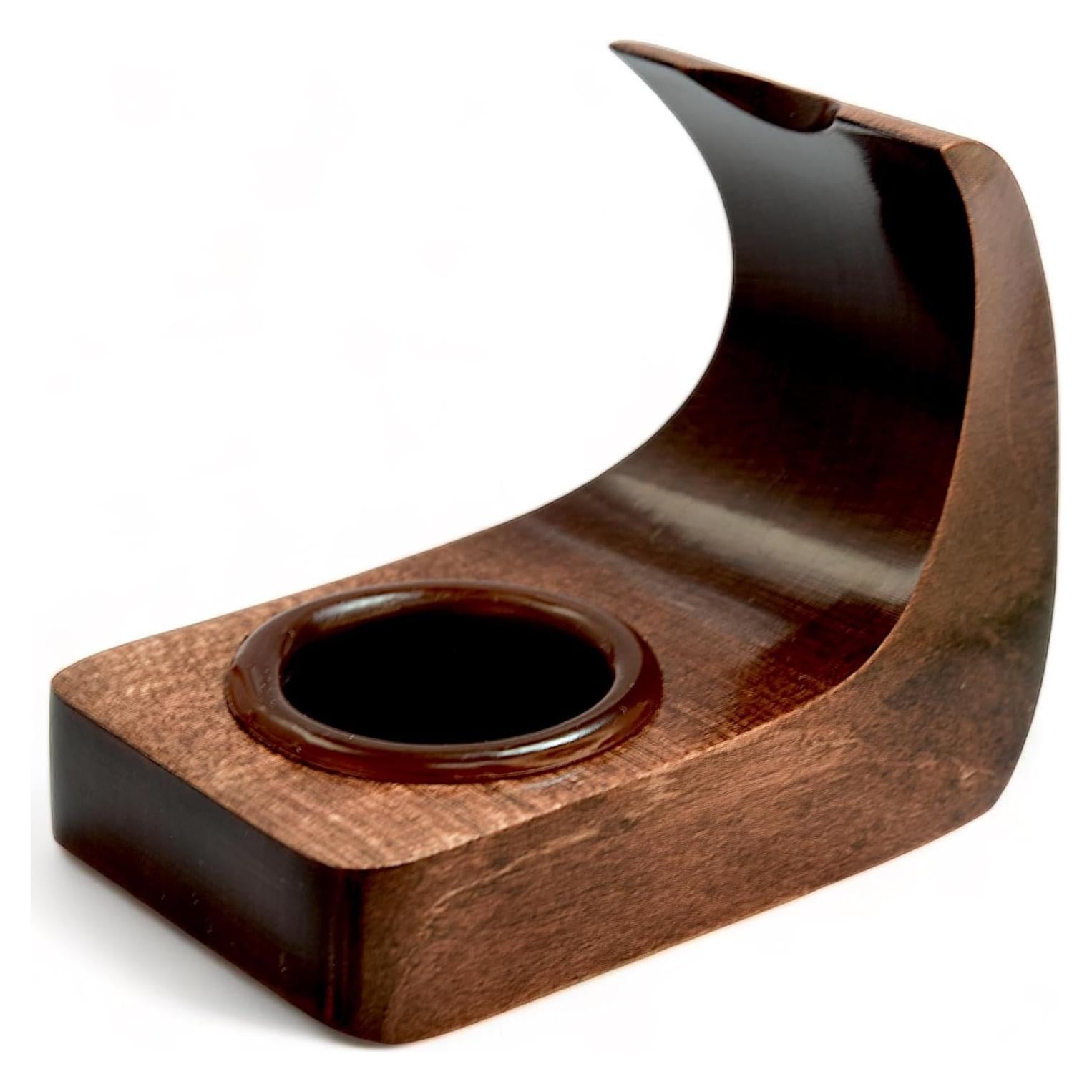 Soporte de madera para pipa de tabaco KAFpipeWorkshop 9 cm