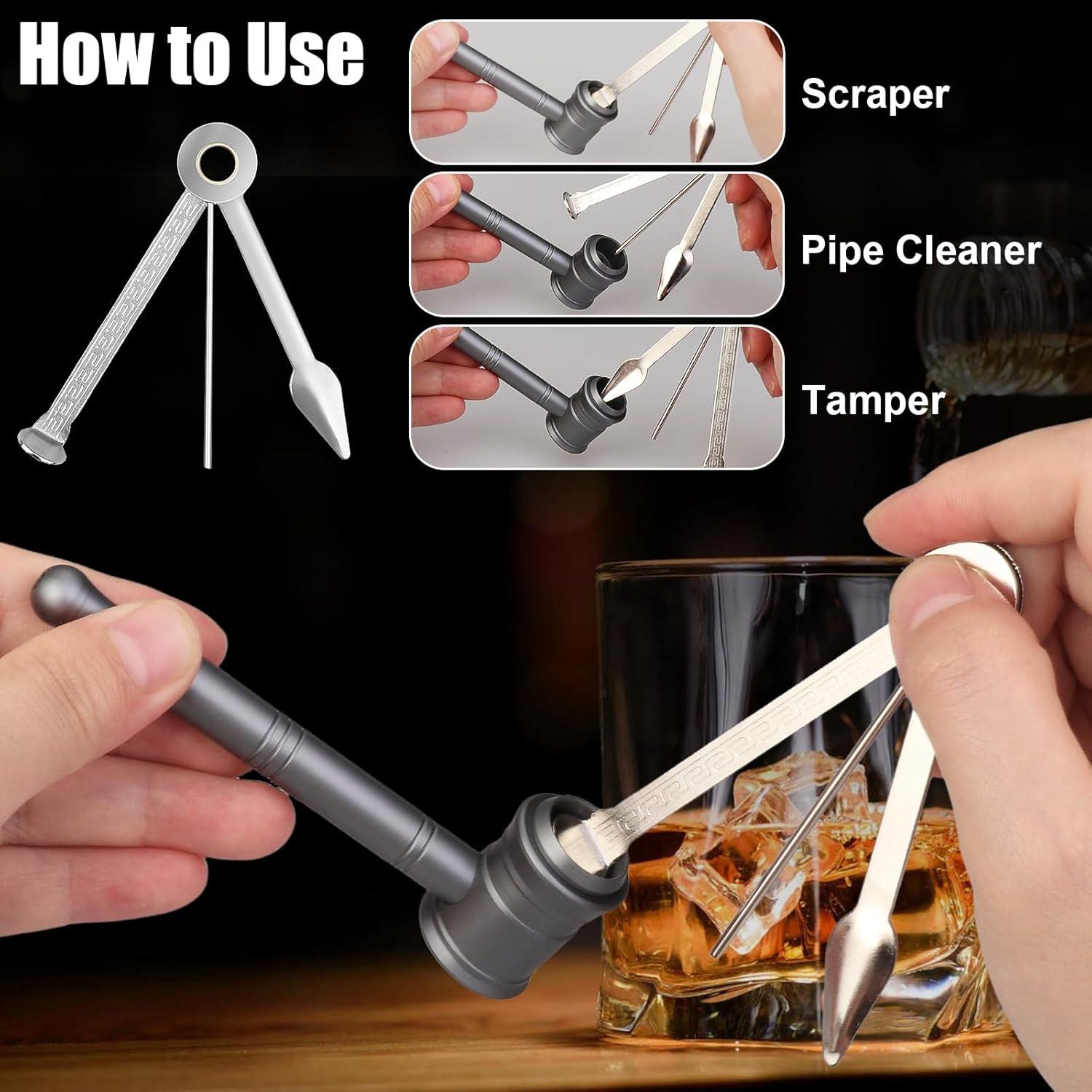 Juego de limpieza de tuberías TobacccoPipe Martillo 9.57 cm