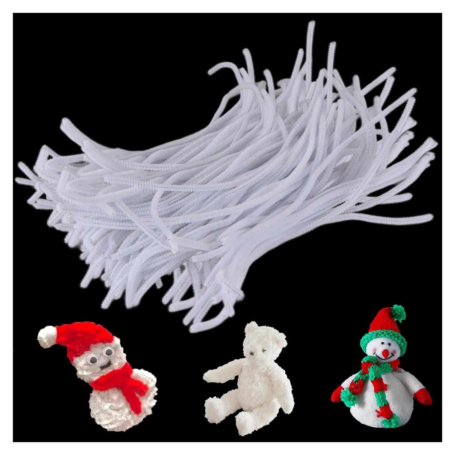 Limpiapipas Blancos CYEAH 1200 Piezas 30.48 cm para Manualidades