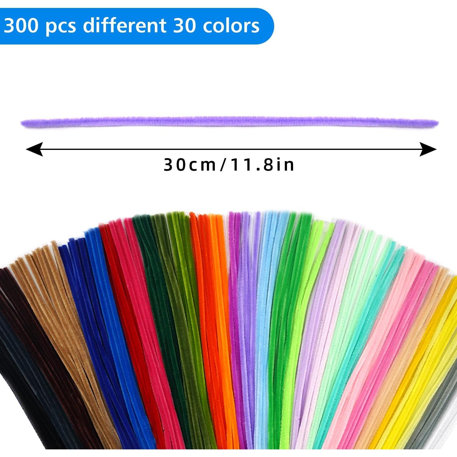 300 Limpiapipas Multicolor AHAMETON 7mm x 30.48cm Manualidades