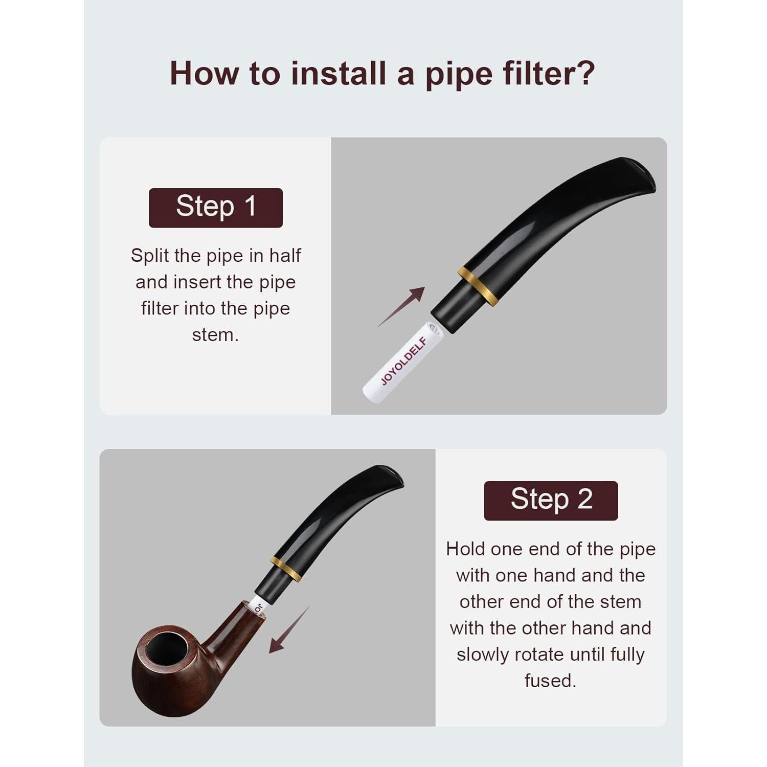 Filtros de Tubo de 9mm Joyoldelf - 120 Filtros de Carbono