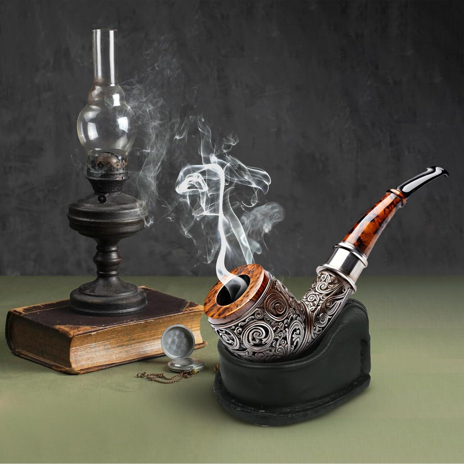 Soporte de Tubería de Cuero Genuino Marsrut - Negro o Marrón