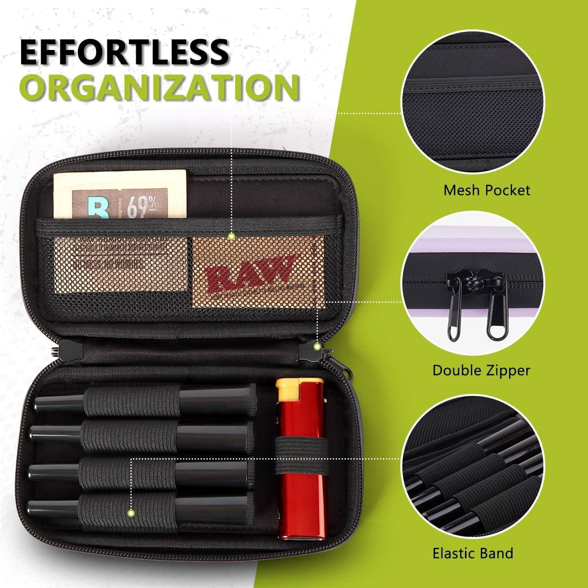 Bolsa a Prueba de Olores OZCHIN Morada con 4 Tubos 17.8x10.2cm