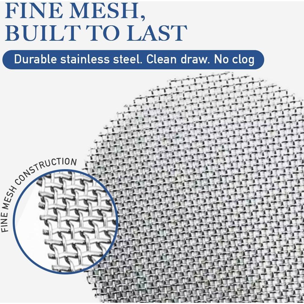 Lova Pipe Screens – 100 Pack Stainless Steel Screen Filters for Pipes – ¾ Inch (0.75") Mesh Pipe Filters – Durable, Heat-Resistant, Easy to Clean – Smoking Accessories
