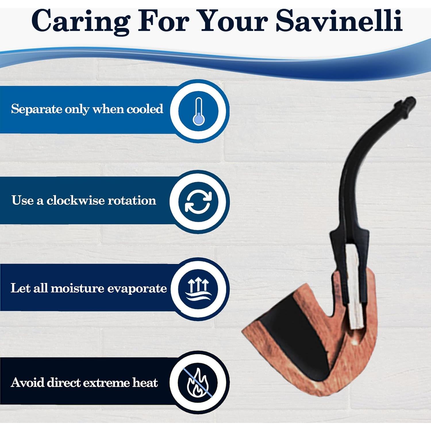 Pipa de Madera Savinelli Miele 606 KS Hecha a Mano Italia