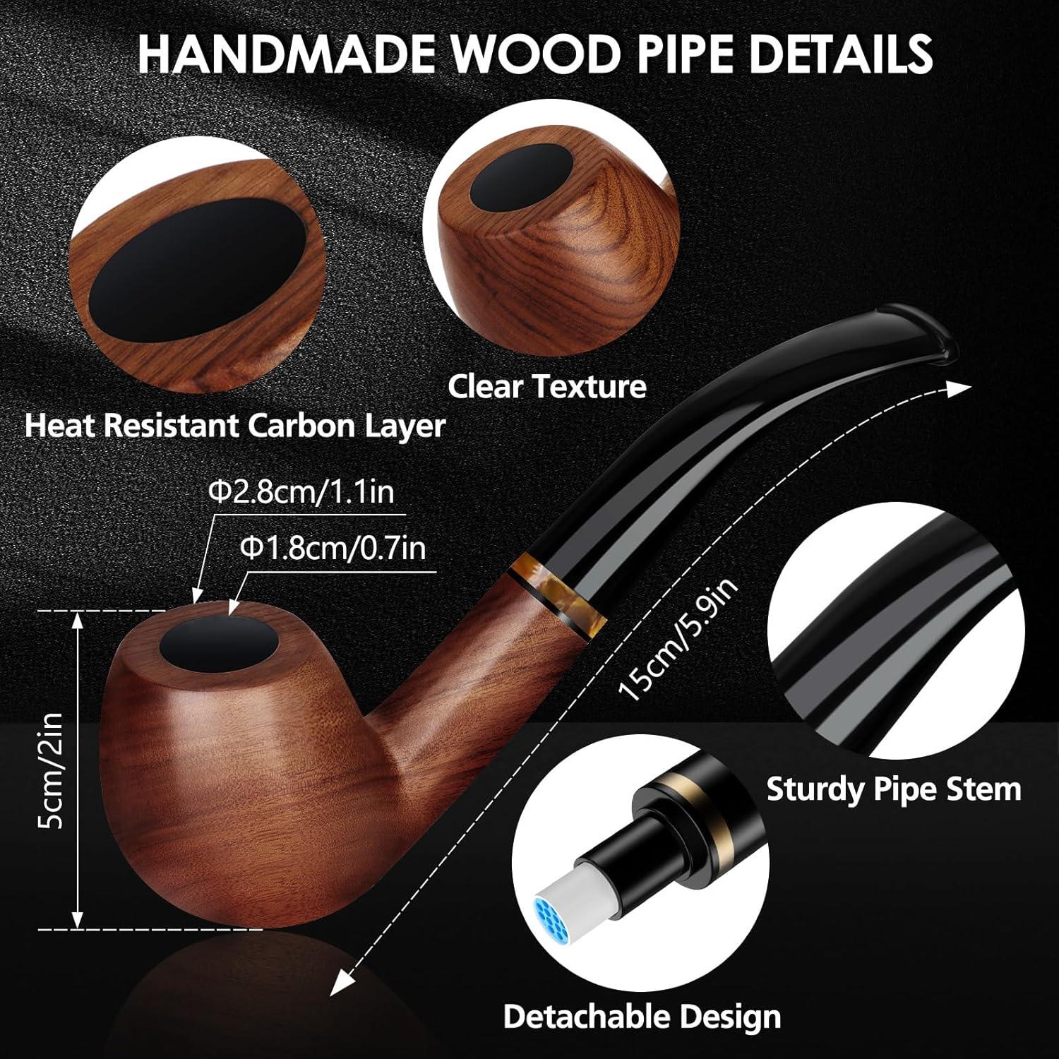 Juego de Pipas de Tabaco Scotte Hecho a Mano con Accesorios