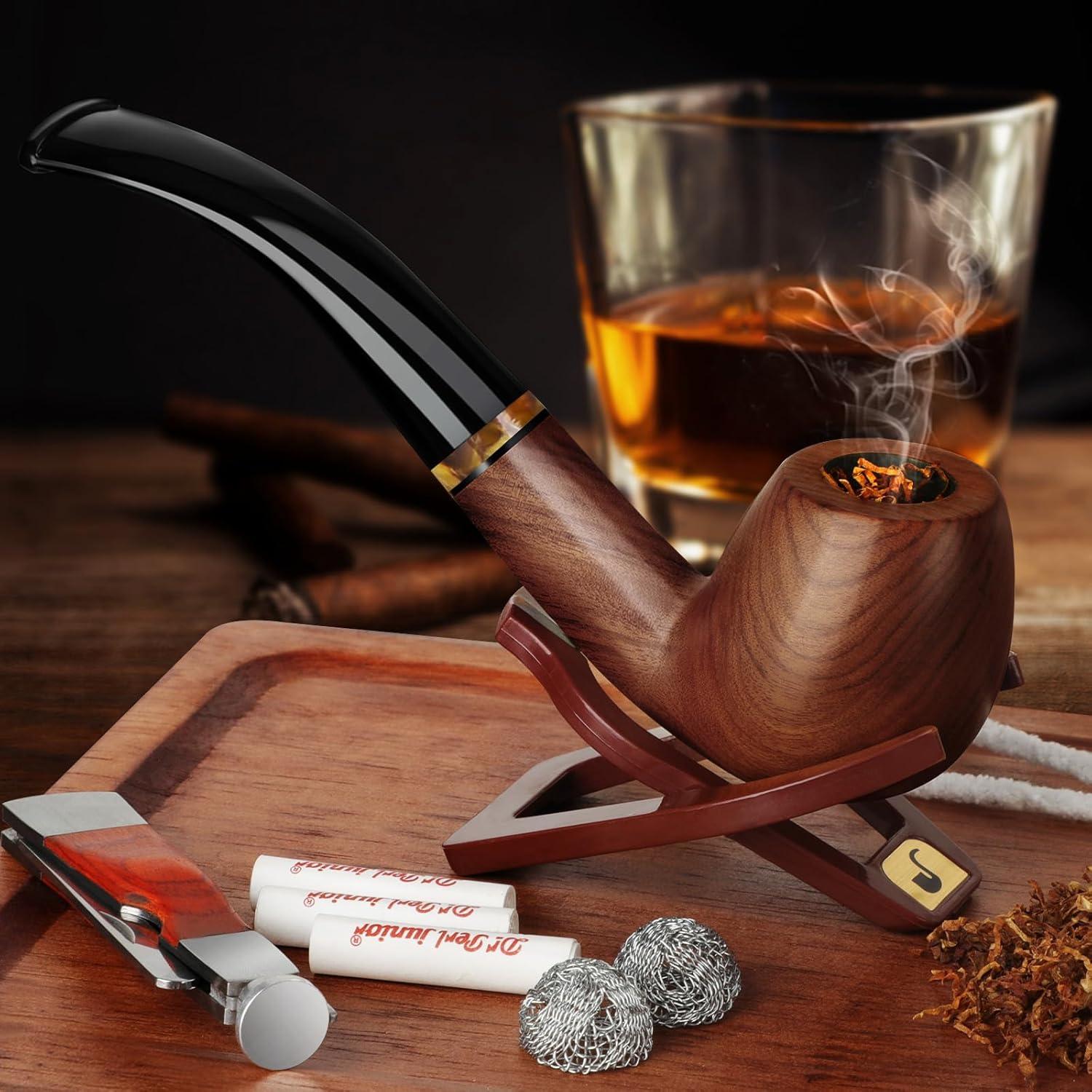 Juego de Pipas de Tabaco Scotte Hecho a Mano con Accesorios