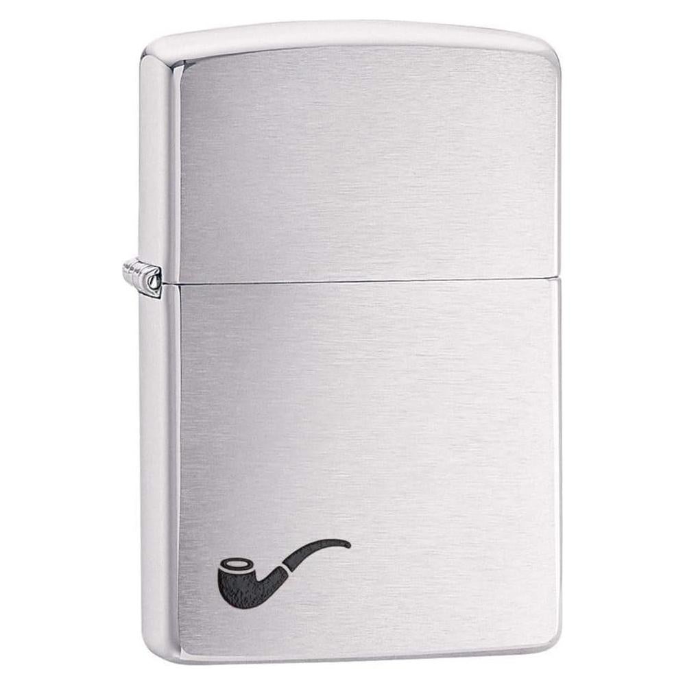 Encendedor de Pipa Zippo Cromo Cepillado Unisex 0.07 kg