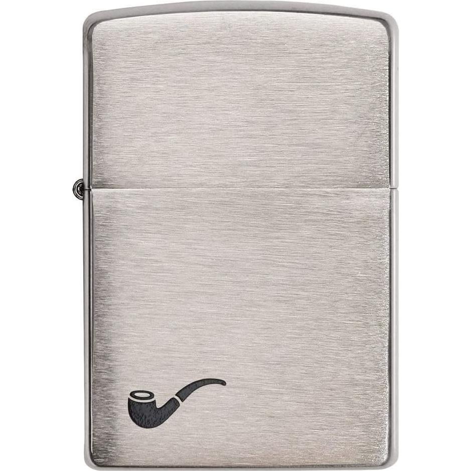 Encendedor de Pipa Zippo Cromo Cepillado Unisex 0.07 kg