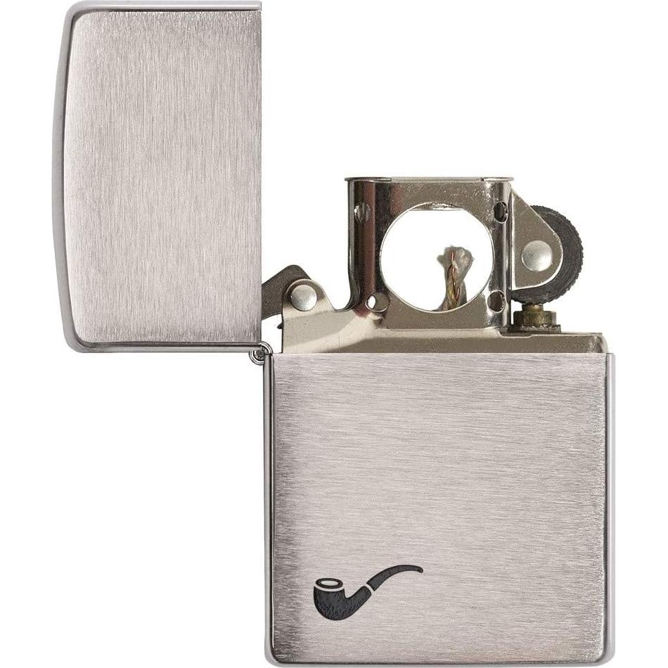 Encendedor de Pipa Zippo Cromo Cepillado Unisex 0.07 kg