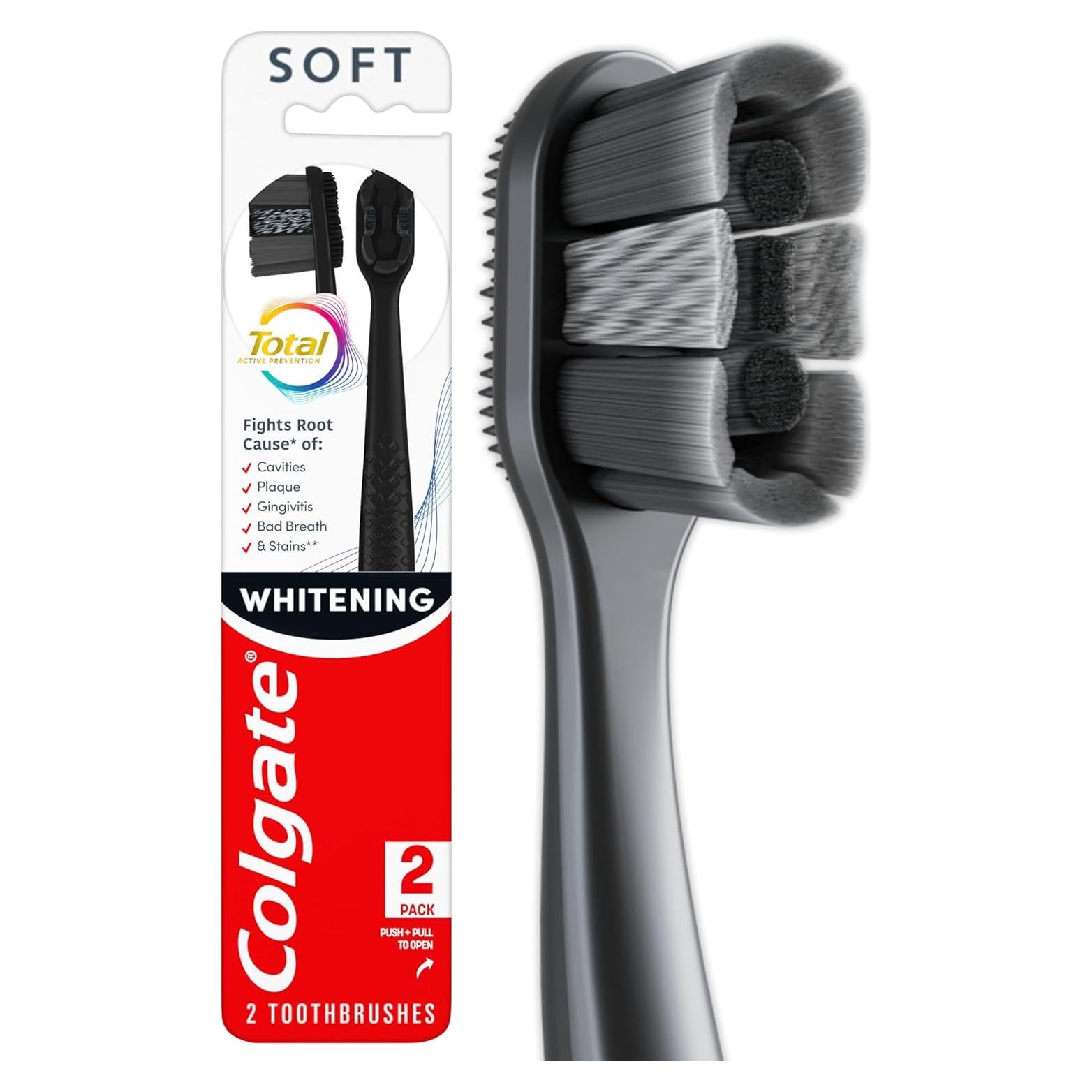 Cepillos de Dientes Blando Colgate Total Blanqueador - Paquete de 2