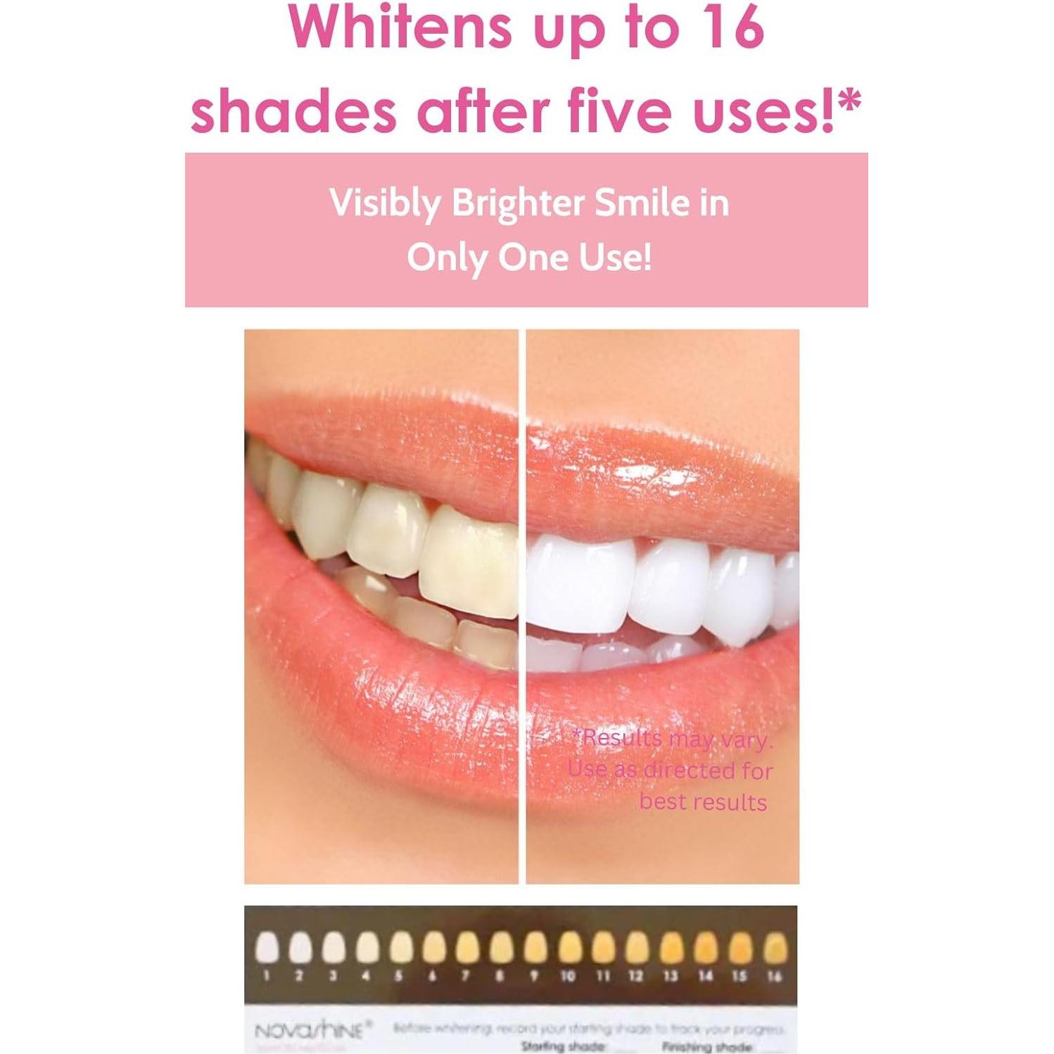 Kit Blanqueamiento Dental Novashine: Luz LED, Gel Peróxido 6%