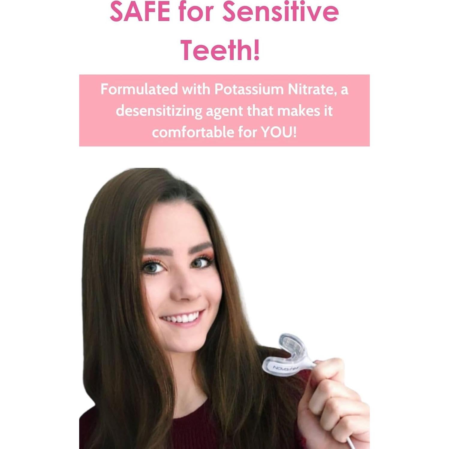 Kit Blanqueamiento Dental Novashine: Luz LED, Gel Peróxido 6%