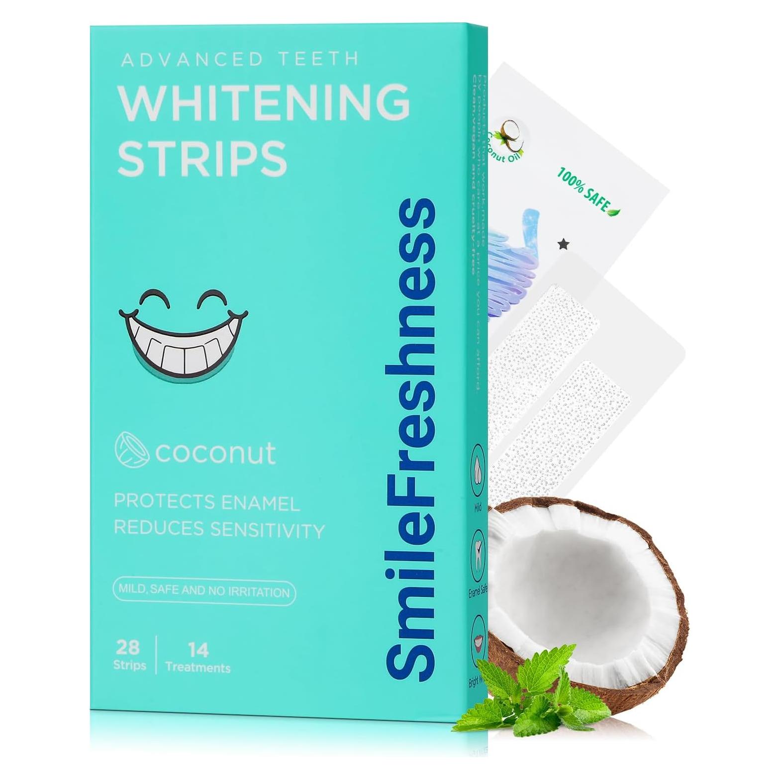 Tiras Blanqueadoras de Dientes SmileFreshness 14 Días Efectivas
