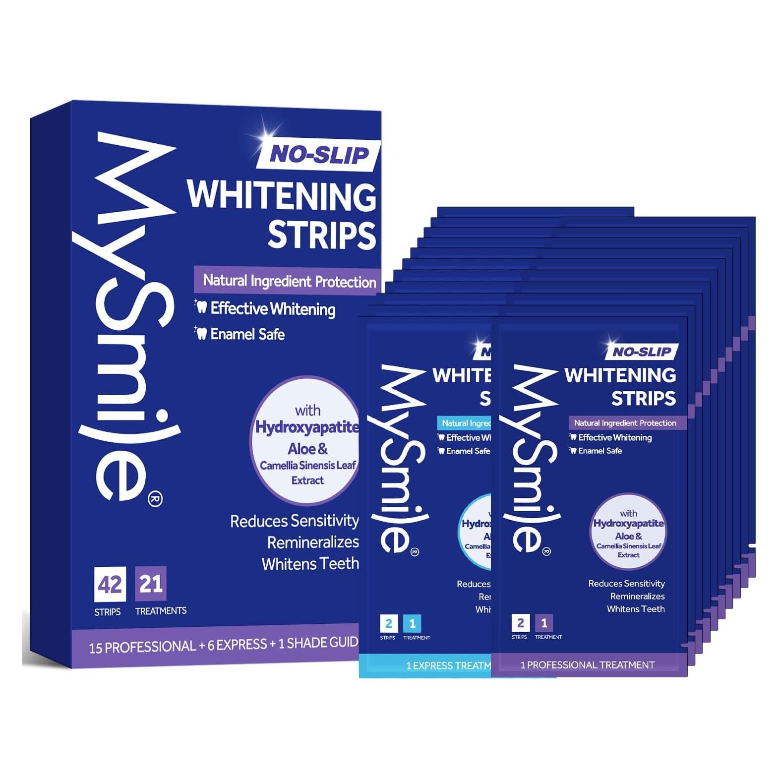 Kit de Blanqueamiento Dental MySmile 42 Tiras Sin Sensibilidad