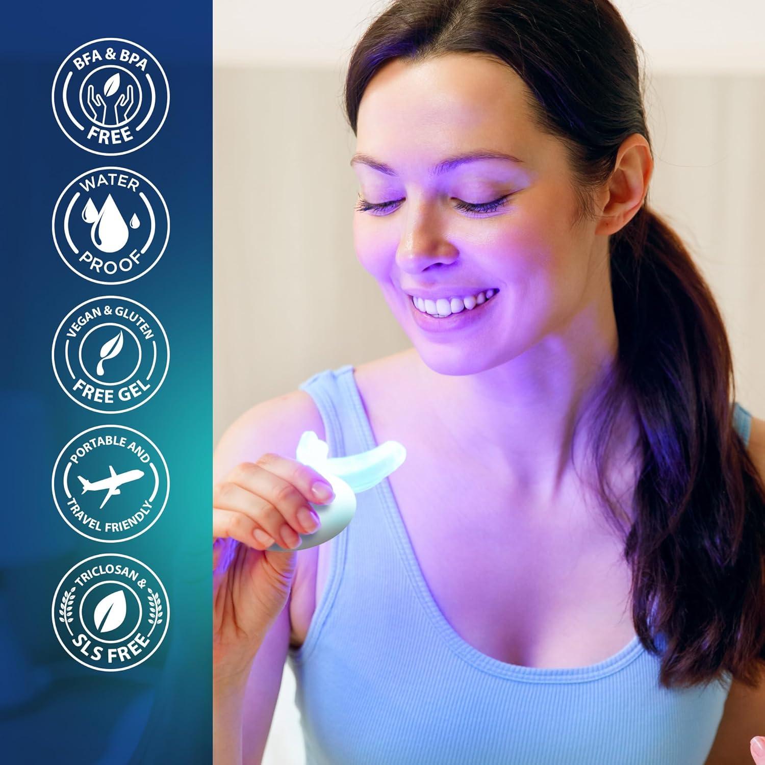 Kit Blanqueamiento Dental Inalámbrico GuruNanda con Luz LED