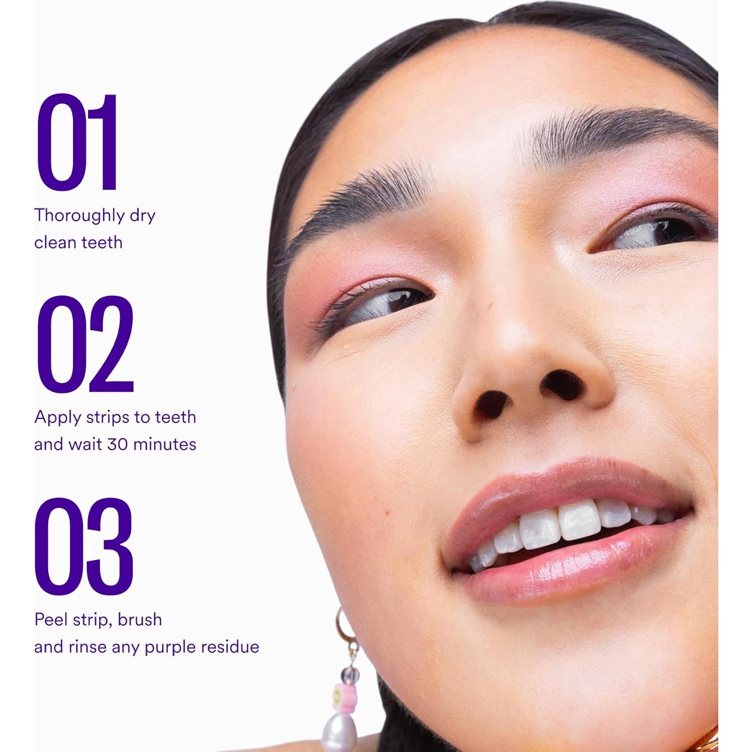 Tiras Blanqueadoras Hismile V34 - 14 Aplicaciones Efectivas